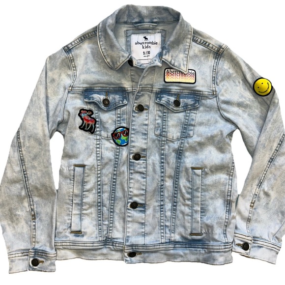 Abercrombie Kids Blue Jean Jacket Classic Style